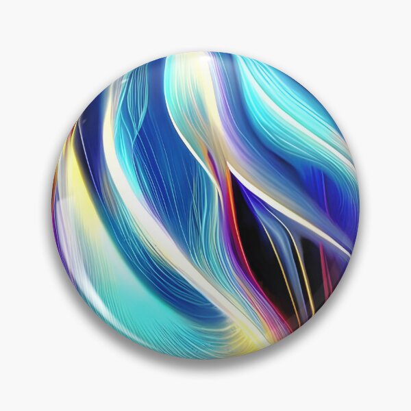 Item preview, Blue Teal Pink Yellow White Wavy Abstraction designed and sold by CatyArte.