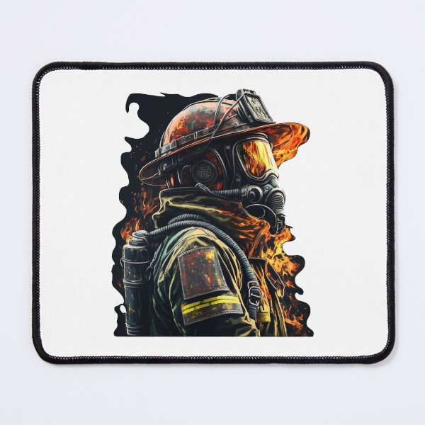 Item preview, Firefigher on Fire designed and sold by StickerSector.