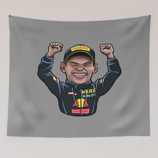 Item preview, max verstappen cartoon art design draw street art designed and sold by RitterArlie.