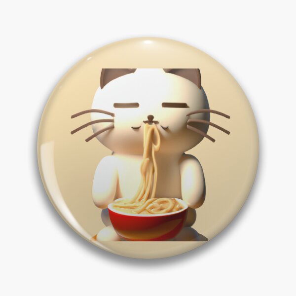 Item preview, Meow Cat eating ramen designed and sold by trendzy-shop.