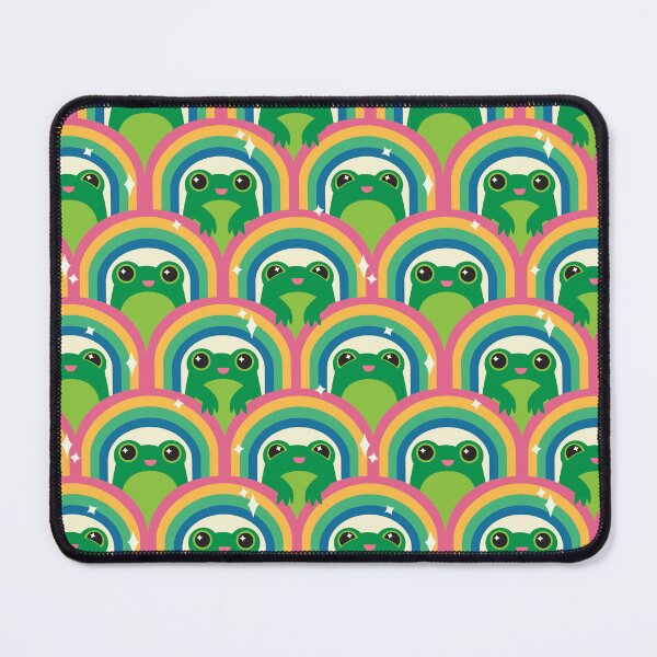 Aperçu de l'œuvre heureux, grenouille, arc-en-ciel créée et vendue par popElephant.