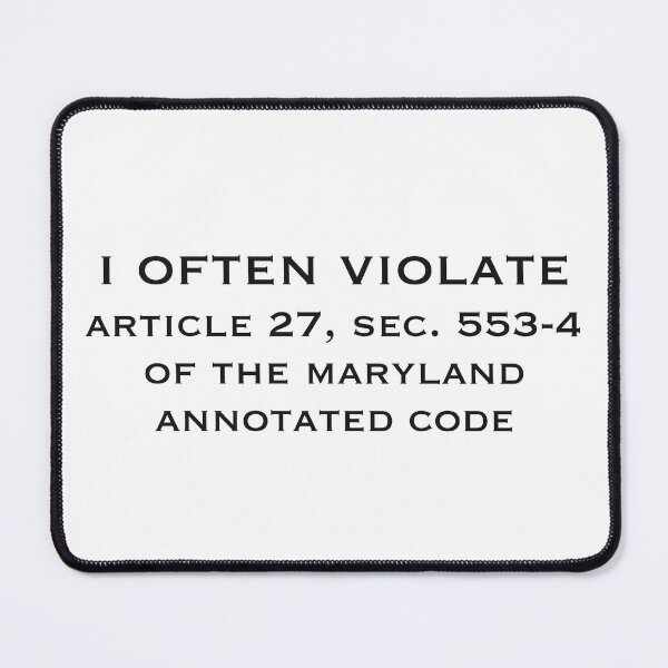 Item preview, maryland code lol designed and sold by contemporary uwu museum.