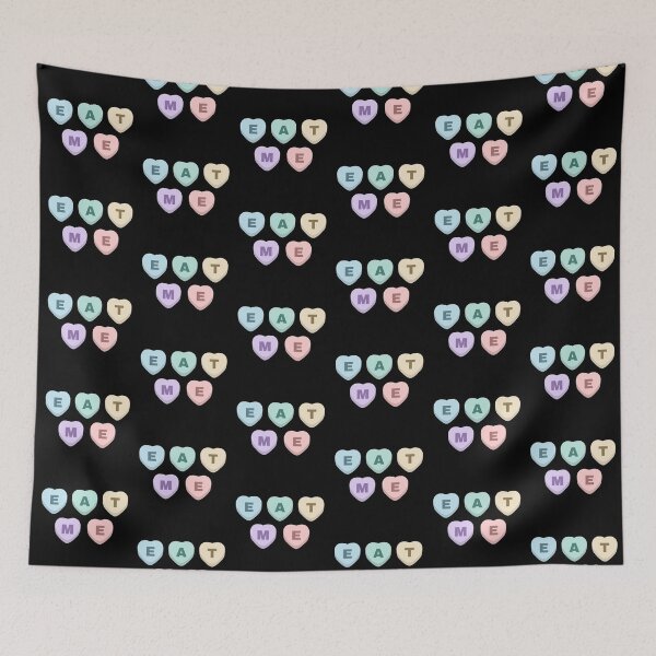 Item preview, EAT ME | Cute Valentines Day Candy Hearts designed and sold by KinkShoppe.
