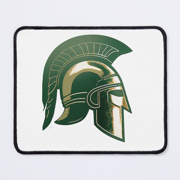 Item preview, Green Spartan Helmet designed and sold by StickerSector.