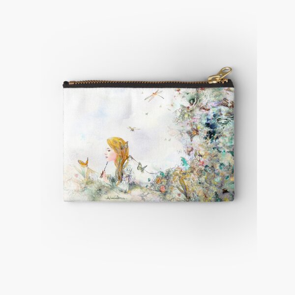 Item preview, Catching Butterflies Aqua daydreaming mother nature botanical art designed and sold by MisprintArt.