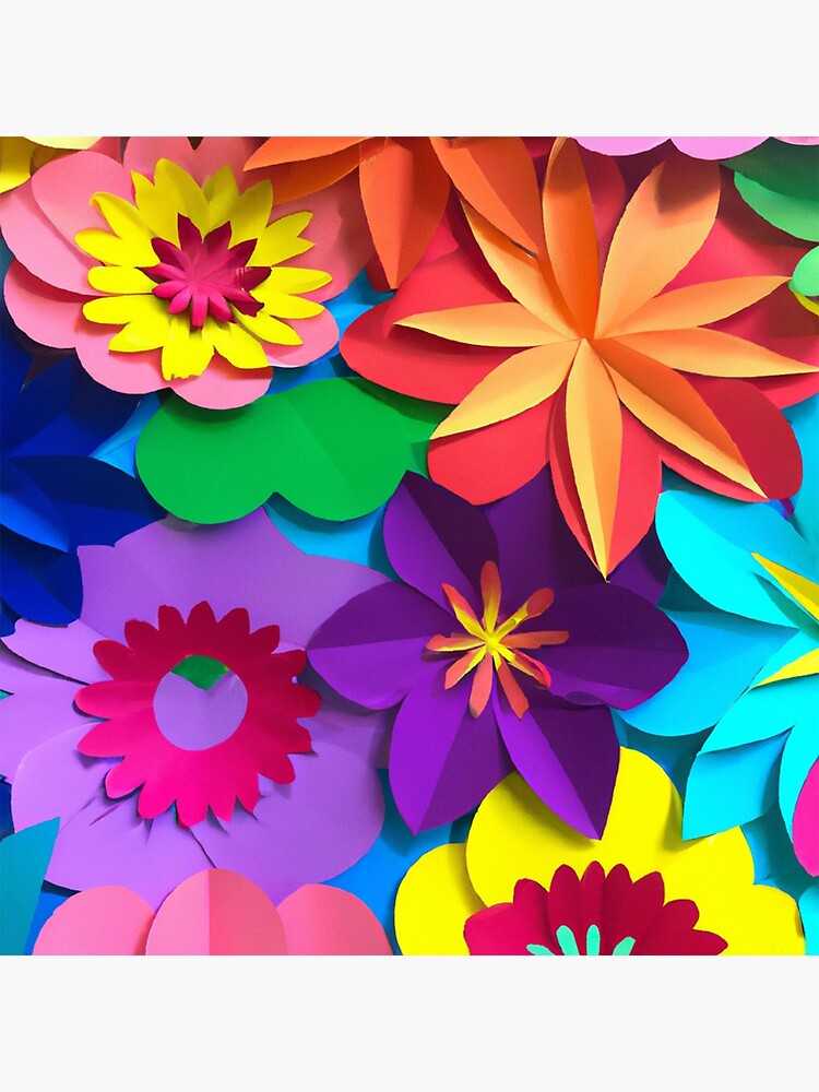 Colorful Paper Flower Bouquet