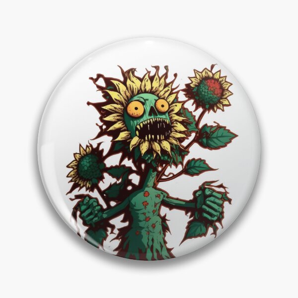 Artikelvorschau, Zombie-Sonnenblume entworfen und verkauft von StickerSector.