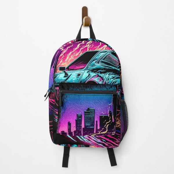 Item preview, Retro-Futuristic Flaming HotWheel Illustration designed and sold by TheDezignKitchen.