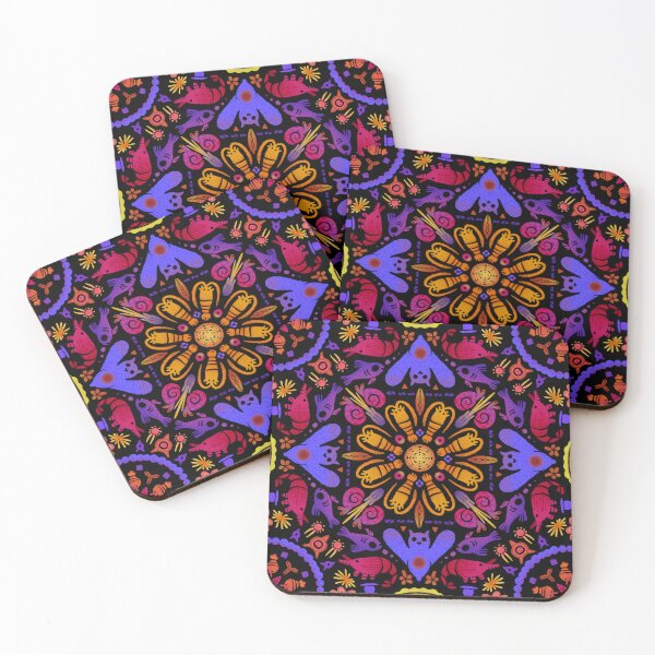 Item preview, Fish and Plankton Pattern Mandala designed and sold by narwhalwall.