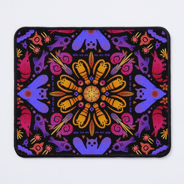 Item preview, Fish and Plankton Pattern Mandala designed and sold by narwhalwall.