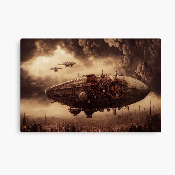 Aperçu de l'œuvre Dirigeable steampunk créée et vendue par rudekitten.