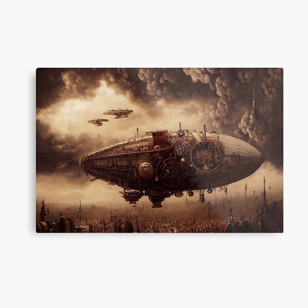 Aperçu de l'œuvre Dirigeable steampunk créée et vendue par rudekitten.