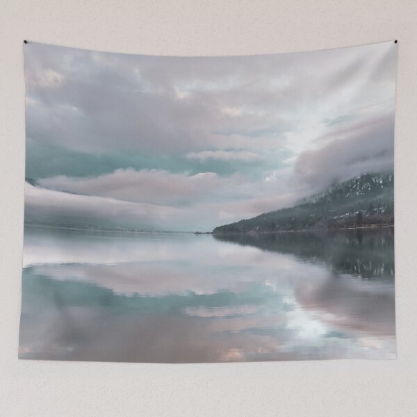 Item preview, Mist and Mountain Lake Reflections in Winter designed and sold by Amy Mitchell.