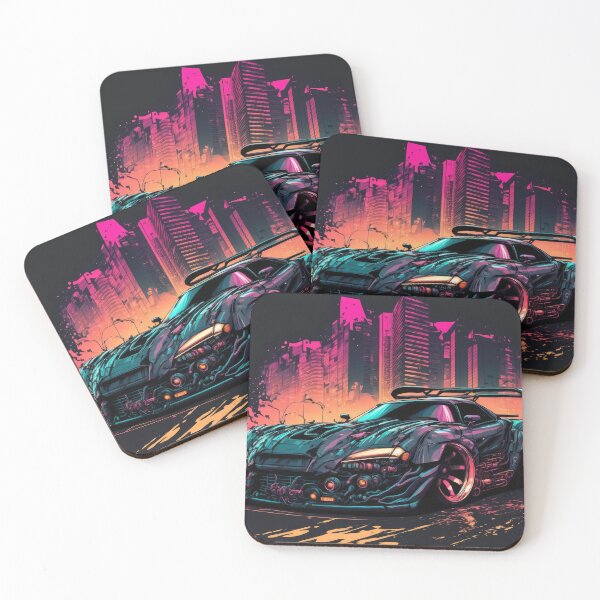 Item preview, Sports Car Burning Rubber in the Streets of New York designed and sold by ultra-cool.