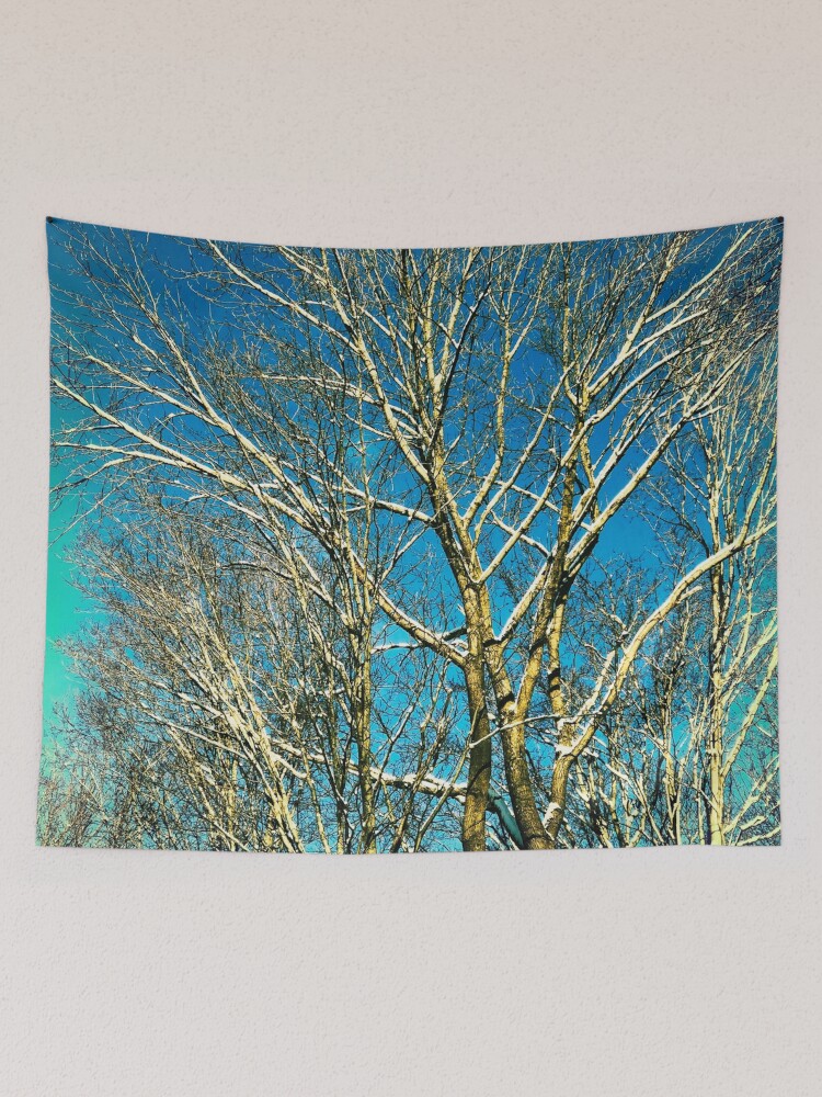 Thumbnail 2 of 3, Tapestry, Winter Bareness designed and sold by OneDayArt.