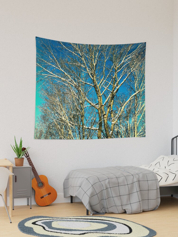 Thumbnail 1 of 3, Tapestry, Winter Bareness designed and sold by OneDayArt.