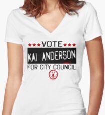 Vote Kai Women's Fitted V-Neck T-Shirt