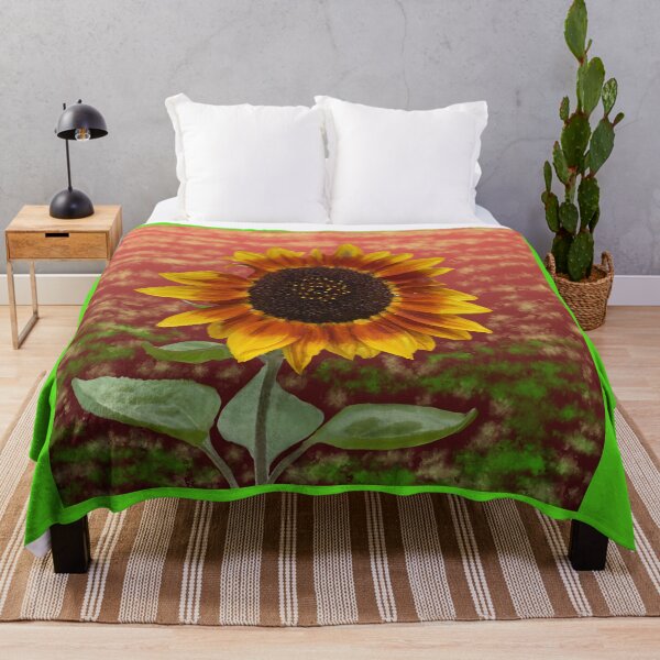 Artikelvorschau, Sonnenblume - Original-Gemälde entworfen und verkauft von TechLaughs.