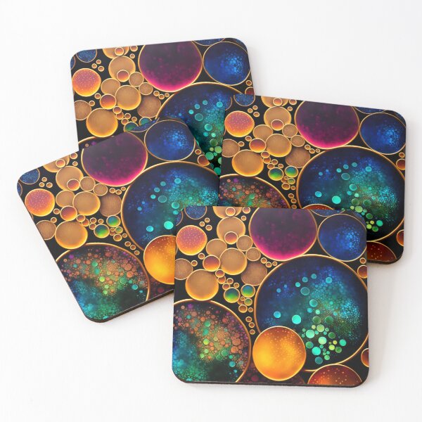 Item preview, Vibrant Metallic Alcohol Ink Abstract designed and sold by Orianah.