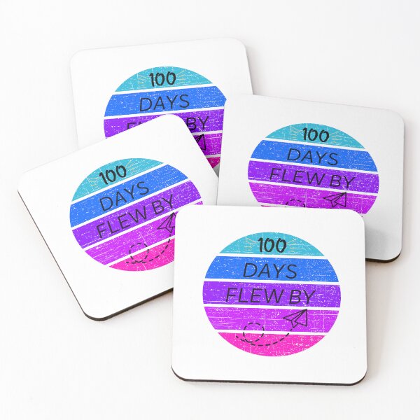 Item preview, 100 Days Flew By School Days Retro Sunset designed and sold by Drnksuzys.