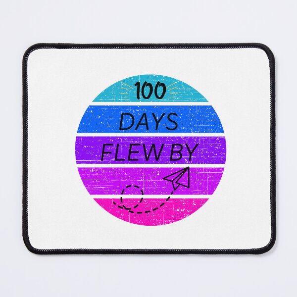 Item preview, 100 Days Flew By School Days Retro Sunset designed and sold by Drnksuzys.