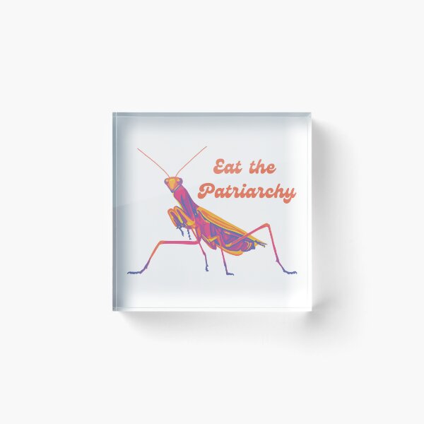 Item preview, Praying Mantis Will Eat The Patriarchy designed and sold by Unhinged Heather.