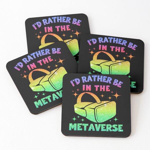 Item preview, I'd Rather Be In The Metaverse Girl Virtual Reality Womens VRparty Gaming Daughter designed and sold by DadJokeDescript.