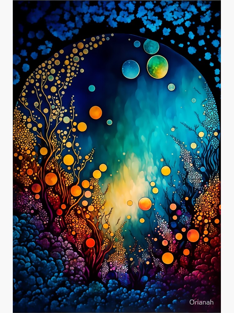 Vibrant Metallic Alcohol Ink Abstract Poster for Sale by Orianah