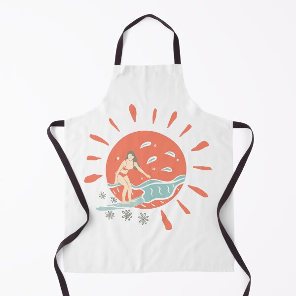 Item preview, Wahine siargao surfer girl illustration pastel island vibes designed and sold by zteffink.