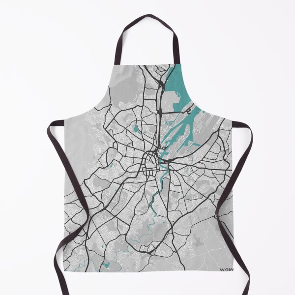 Item preview, Belfast Northern Ireland Map - Minimal Style w/ Roads designed and sold by wxnw-designs.