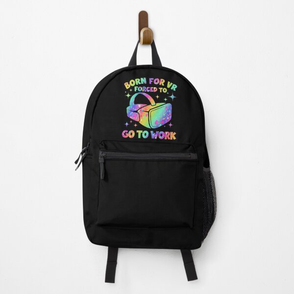 Item preview, Born For VR Forced To Go To Work Unicorn Sparkle Rainbow Style Gamer Headset Cute designed and sold by DadJokeDescript.