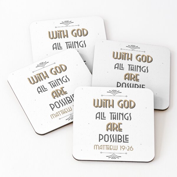 Item preview, With God all things are possible, Matthew 19:26 designed and sold by Designsbyeliane.