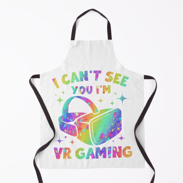 Item preview, I Can't See You I'm Virtual Reality Gaming Unicorn Sparkle Rainbow Gamer Headset designed and sold by DadJokeDescript.