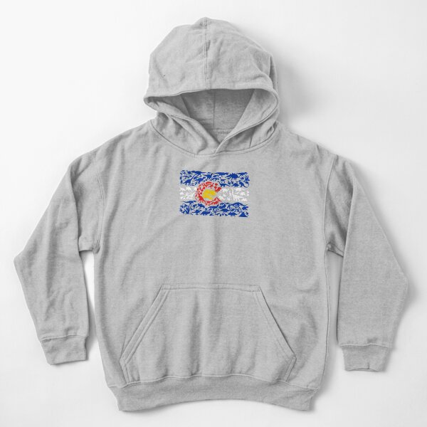 Colorado Caliber Dinosaur Flag Kids Pullover Hoodie