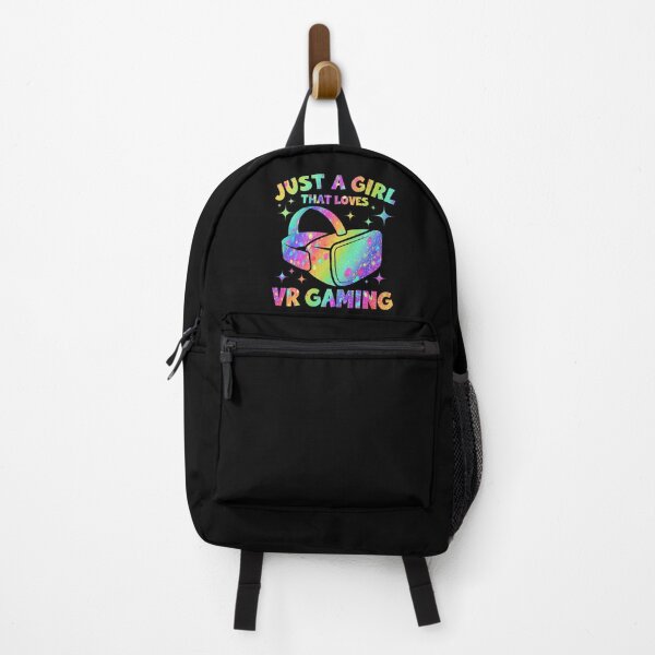 Item preview, Just A Girl That Loves Virtual Reality Gaming Unicorn Sparkle Rainbow Style Gamer Headset Cute designed and sold by DadJokeDescript.