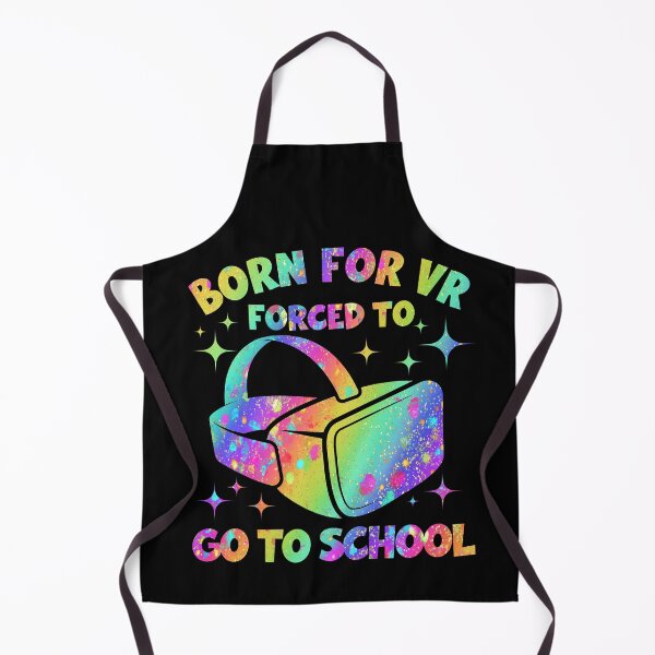 Item preview, Born For VR Forced To Go To School Unicorn Sparkle Rainbow Style Gamer Headset Cute designed and sold by DadJokeDescript.