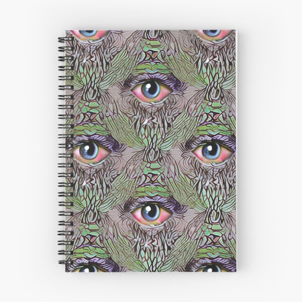 Artikelvorschau, Trippy mystisches Unendlichkeitsmuster mit verrückten Augen. Fliesenmuster entworfen und verkauft von zotilus.