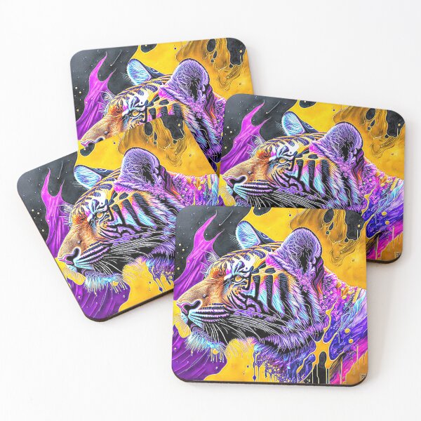 Item preview, Color Splash Tiger designed and sold by Elisabeth Lucas.