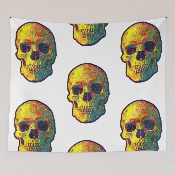 Item preview, Vibrant Skull Art designed and sold by WildArtDesigns.