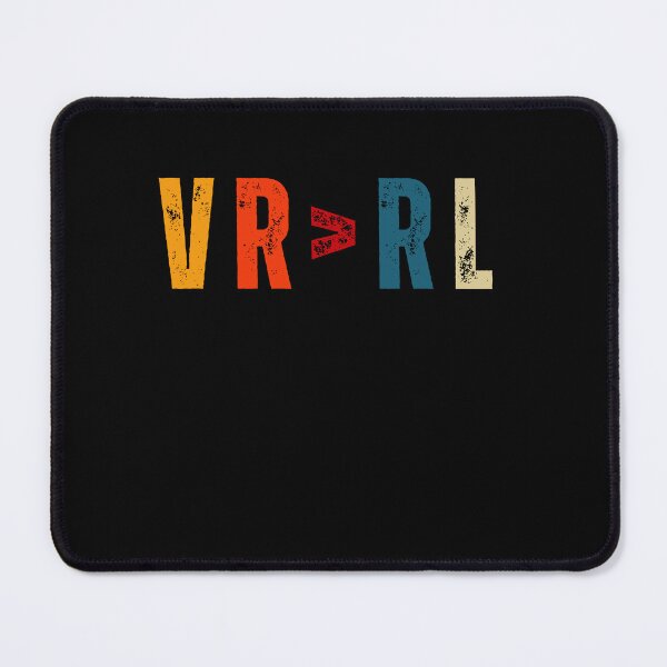 Item preview, VRlife Is Better Than Real life Simple Minimalistic Retro Design Text Living designed and sold by DadJokeDescript.