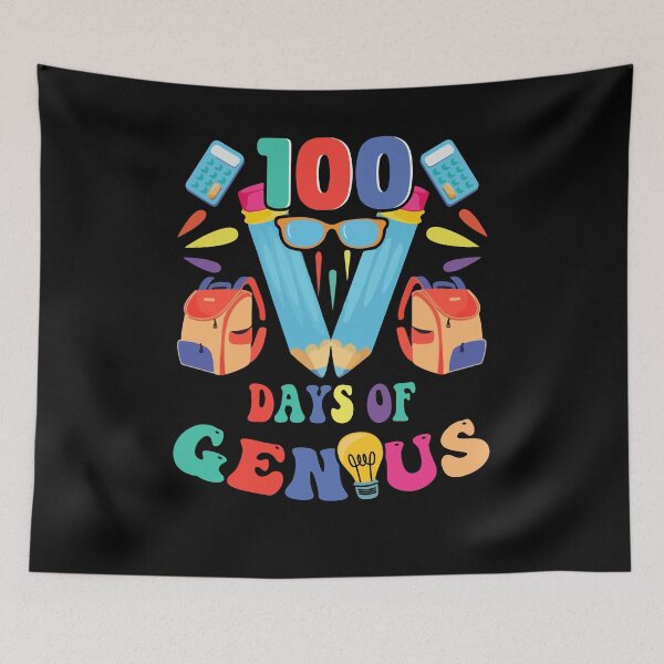 Item preview, 100 Days Genius 100th Day of School Teacher Student designed and sold by Dressed For  Duty.