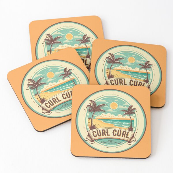 Item preview, Curl Curl Beach Retro Palms designed and sold by Fallowfields.