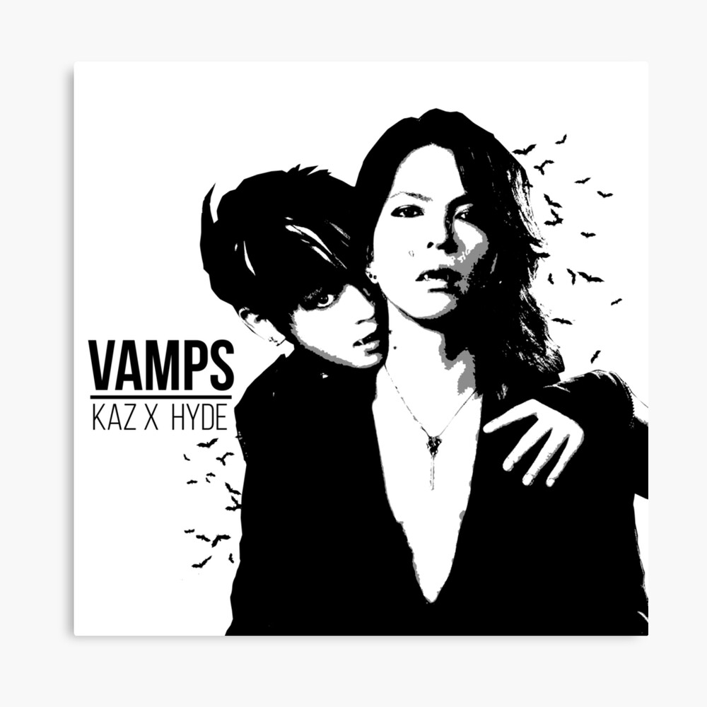 Vamps Hyde X Kaz Metal Print By Imajinfactory Redbubble