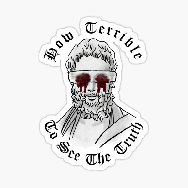 Item preview, Oedipus Rex How Terrible to See the Truth designed and sold by art-by-byteclub.