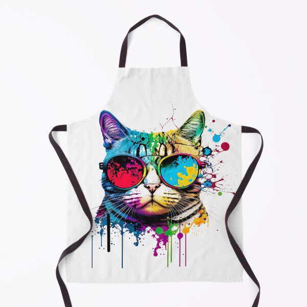 Item preview, Cat wearing sunglasses glasses pop art designed and sold by luisraultg.