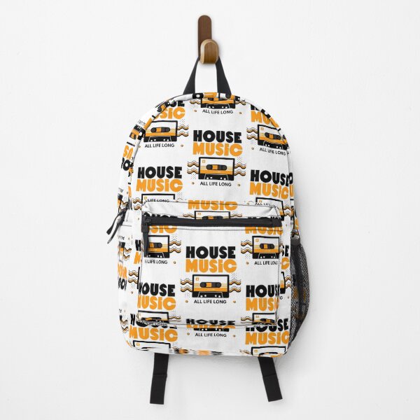 Item preview, HOUSE MUSIC - Cassette (Orange/Black) designed and sold by Discothreadz.