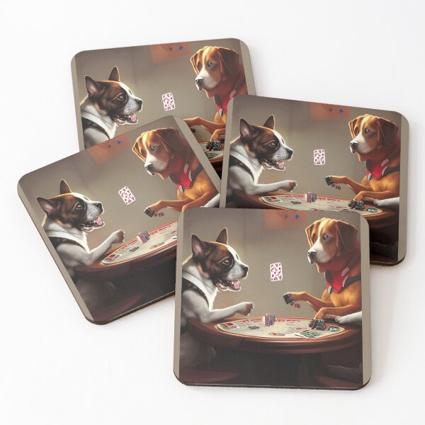 Item preview, Dogs Playing Card Game designed and sold by ArtisticUploads.