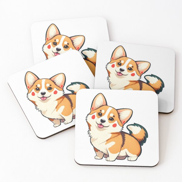 Item preview, Cute Chibi Corgi Cartoon designed and sold by StickerSector.