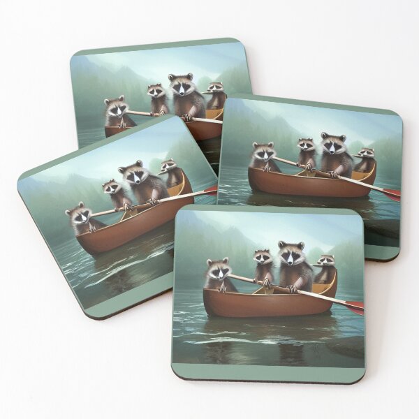 Item preview, Raccoons in a Canoe designed and sold by ArtisticUploads.