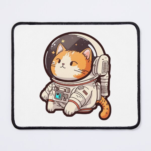 Item preview, Cute Chibi Astronaut Cat designed and sold by StickerSector.